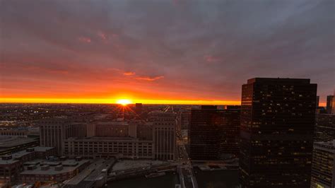 Chicago Sunset | Sunset, Sunrise sunset, Sunrise