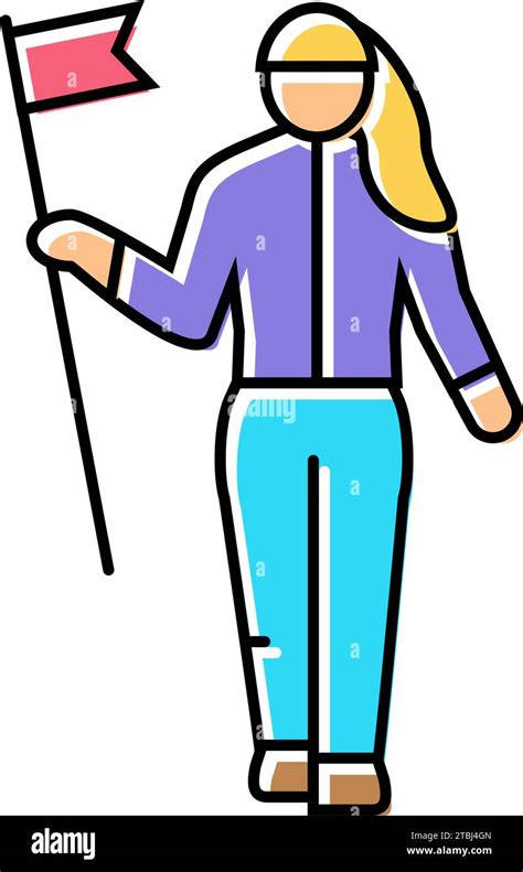 female leadership feminism woman color icon vector illustration Stock Vector Image & Art - Alamy