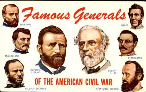 Famous Generals Of The American Civil War Military