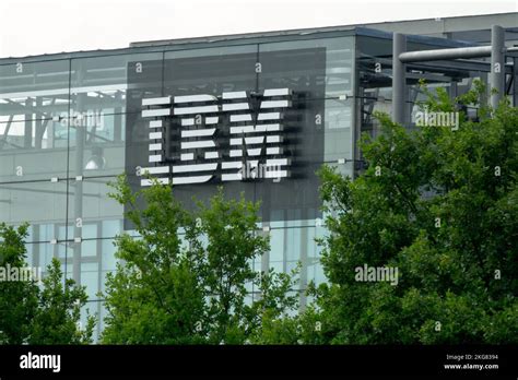 IBM Logo on Building Stock Photo - Alamy