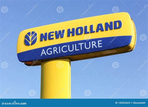 New Holland Agriculture Logo on a Pole Editorial Photography - Image of industrial, economy ...