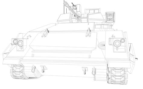 m3a3 bradley apc 3d model