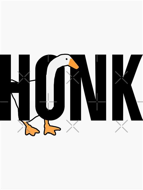 "Untitled Goose Meme: Honk" Sticker by artsylab | Redbubble