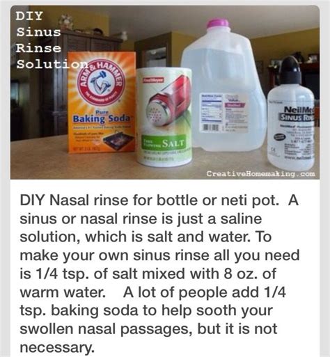 Nasal Irrigation Recipe Salt Baking Soda | Bryont Blog