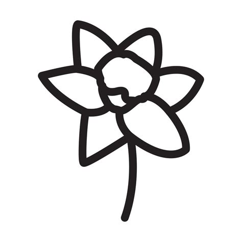 Daffodil Icon Design 16907843 Vector Art at Vecteezy