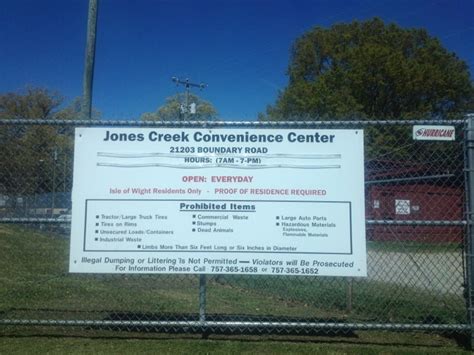 Jones Creek Convenience Center, 21203 Boundary Rd, Carrollton, VA - MapQuest