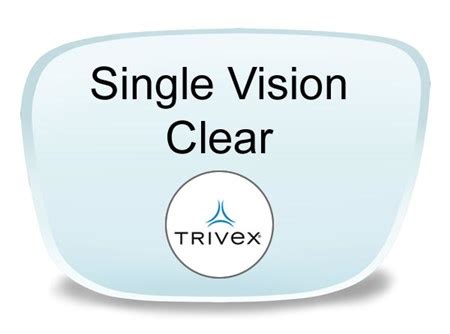 Single Vision Trivex Prescription Eyeglass Lenses