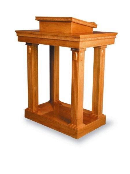 Church Wood Pulpit, Podium, Lectern Open Tiered TOP-120 – Podiums Direct