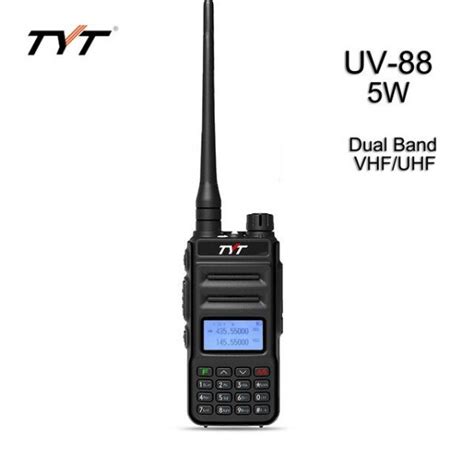 TYT TH-UV88 Two Way Radio Dual Band UHF VHF Handheld Walkie Talkie DOT-MATRIX LCD Screen ...