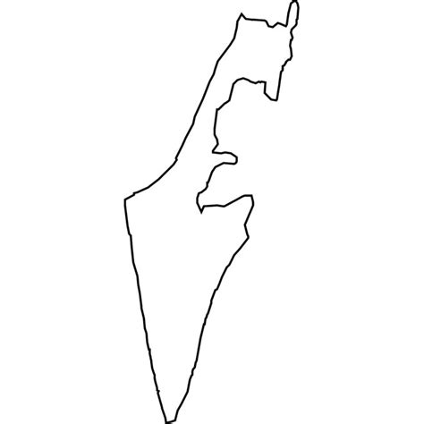 Outline Map Of Israel