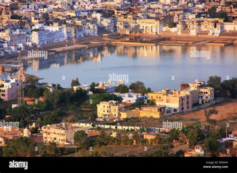 Aerial view of Pushkar city, Rajasthan, India Stock Photo - Alamy