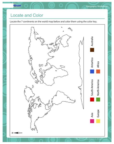 World Geography Worksheets For Kids