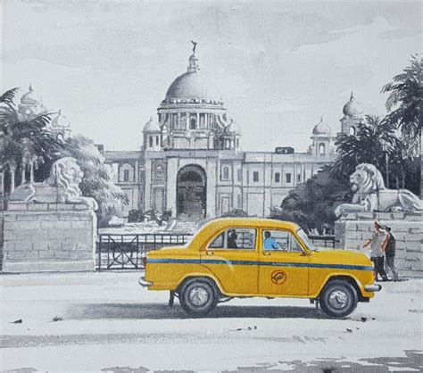 Kolkata, Painting by Amlan Dutta | Artmajeur