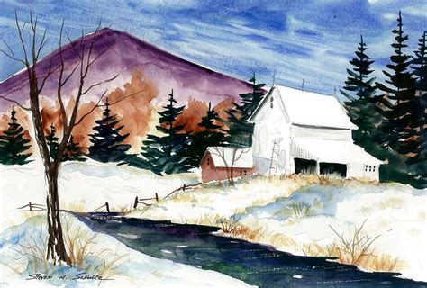 Winter barn paintings - dutchpadi