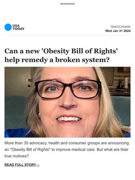 USA TODAY: Top Stories: Patients with obesity are often mistreated. Can a new 'bill of rights ...