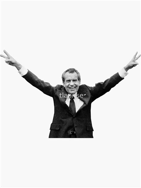 "Nixon Helicopter Peace Sign" Sticker by tlaprise | Redbubble