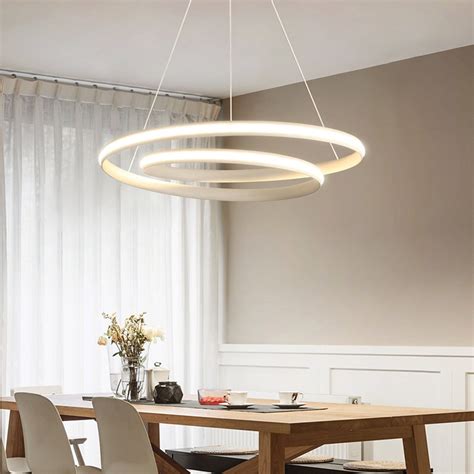 Modern LED Ceiling Light Minimalist Art Acrylic Pendant Lamp Chandelier Lighting Fixture with ...