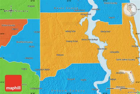 Political Map of Clay County