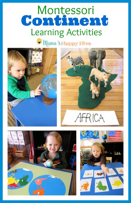 Montessori Continent Learning Activities