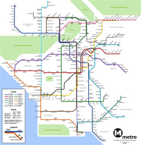 My Fantasy Map of the LA Metro station (Somewhat based on the current situation and I tried to ...