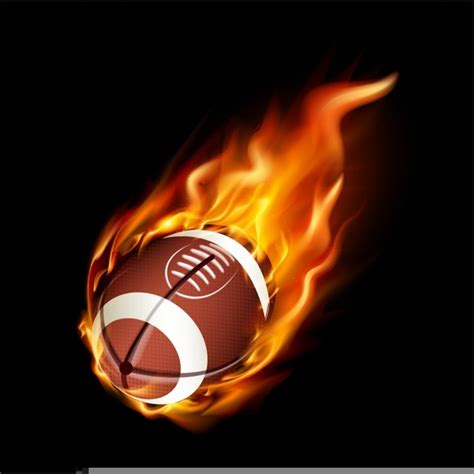 Free Flaming Football Clipart | Free Images at Clker.com - vector clip art online, royalty free ...