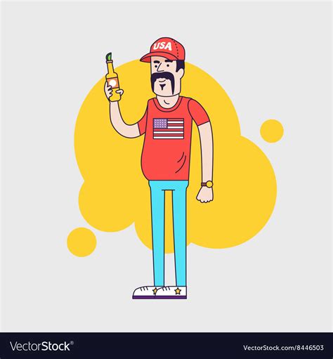 Cartoon character truck driver Royalty Free Vector Image