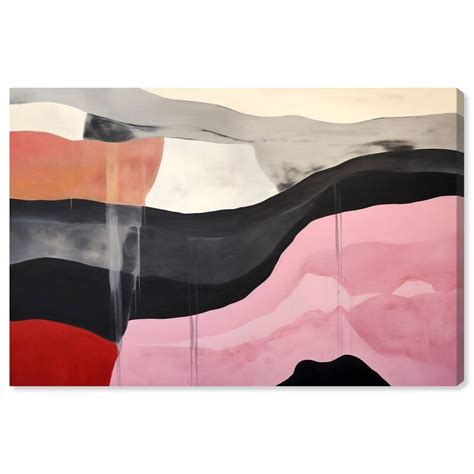 Wynwood Studio Canvas Abstract Red Clay Variety Abstract Pink and Modern & Contemporary Wall Art ...