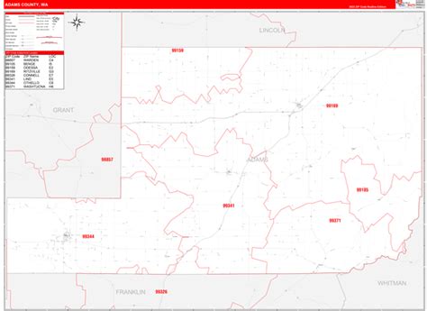 Maps of Adams County Washington - marketmaps.com