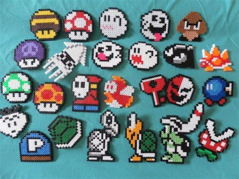 Villains from Super Mario World and Super Mario Bros. 3 | Perler bead ...