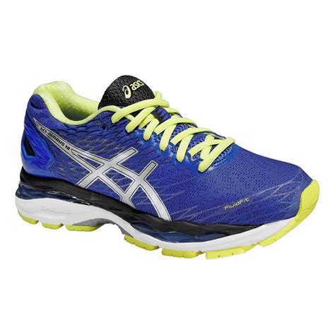 Asics Womens GEL-Nimbus 18 Running Shoes - Blue/Lime - Tennisnuts.com