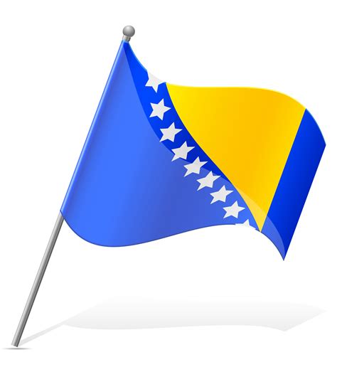 flag of Bosnia and Herzegovina vector illustration 491074 Vector Art at Vecteezy