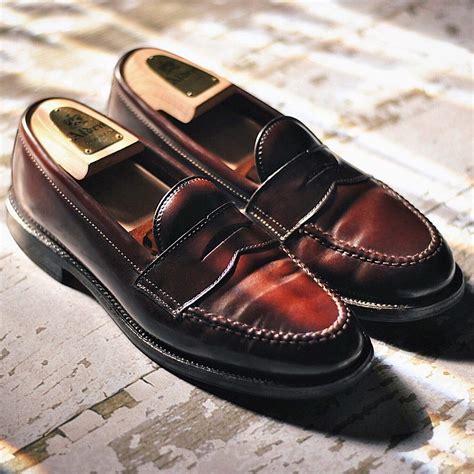 alden cordovan penny loafers | Alden shoes, Shell cordovan shoes, Loafers