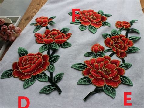 Embroidered Appliquesembroidered Flowers Patches for Dress - Etsy