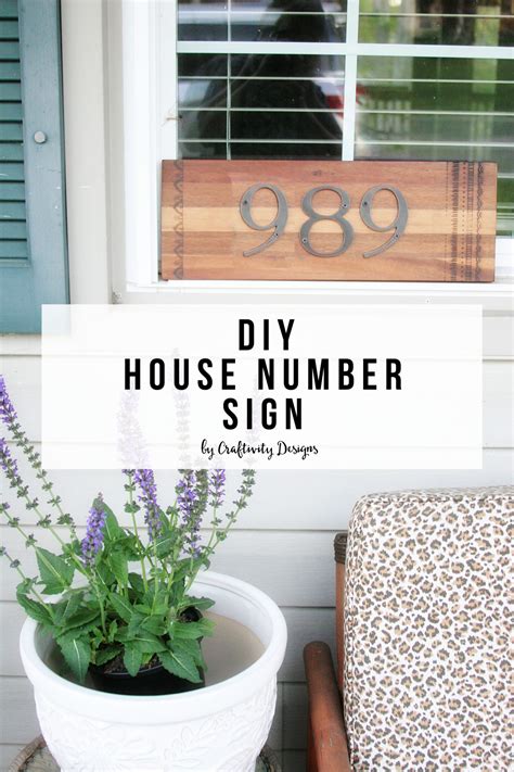 DIY House Number Sign – Craftivity Designs