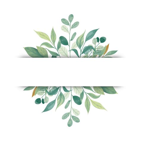 Frame Of Watercolor Leaves, Watercolor Leaf, Watercolor Leaves, Leaf PNG Transparent Clipart ...