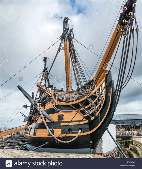 HMS Victory at the Dockyard Museum, Portsmouth, Hampshire, England ...