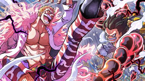 Download Donquixote Doflamingo Monkey D. Luffy Gear Fourth Anime One Piece 4k Ultra HD Wallpaper ...