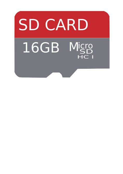 16GB MicroSD Card - Openclipart