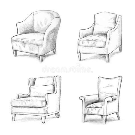 Sofa sketching stock illustration. Illustration of chair - 13897163