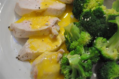 Poached chicken breast and its sauce for Laura* | GH49