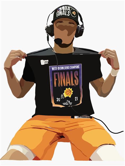 "devin booker nba finals" Sticker by racchelie | Redbubble