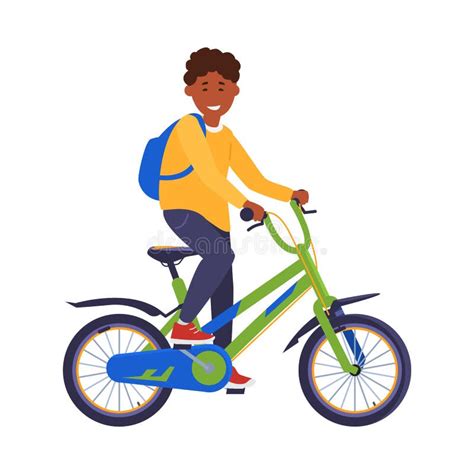 African American Boy Child Riding Bike Stock Illustrations – 65 African American Boy Child ...