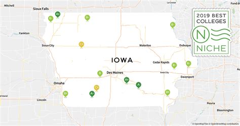 Colleges In Iowa Map - Draw A Topographic Map