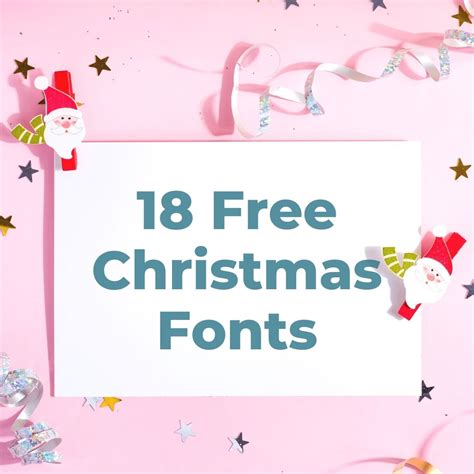 18 Free Christmas Fonts and MORE! - Angie Holden The Country Chic Cottage