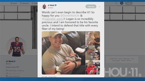 JJ Watt, girlfriend Kealia Ohai visit his new baby nephew in adorable ...