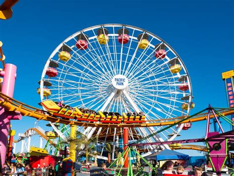 Santa Monica Pier Pacific Park Amusement Rides Editorial Photo - Image ...