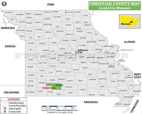 Christian County Missouri Digital Zip Code Map - Bank2home.com