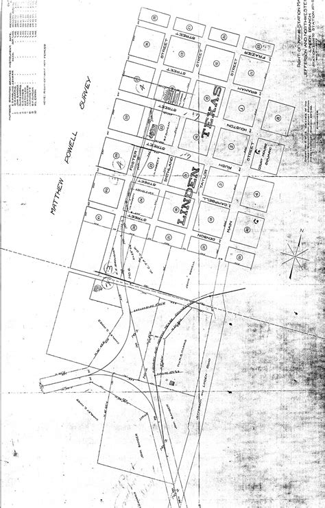 Jefferson & Northwestern Railway Company (Tex.), Map Showing Station ...