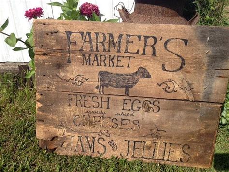 Barn Wood Farmers Market Sign by WeatheredClassics on Etsy, $45.00 ...