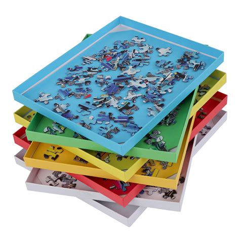 Jigitz Puzzle Sorter Trays - 7 Puzzle Tray Organizer Boxes for 1500pc Puzzles | eBay